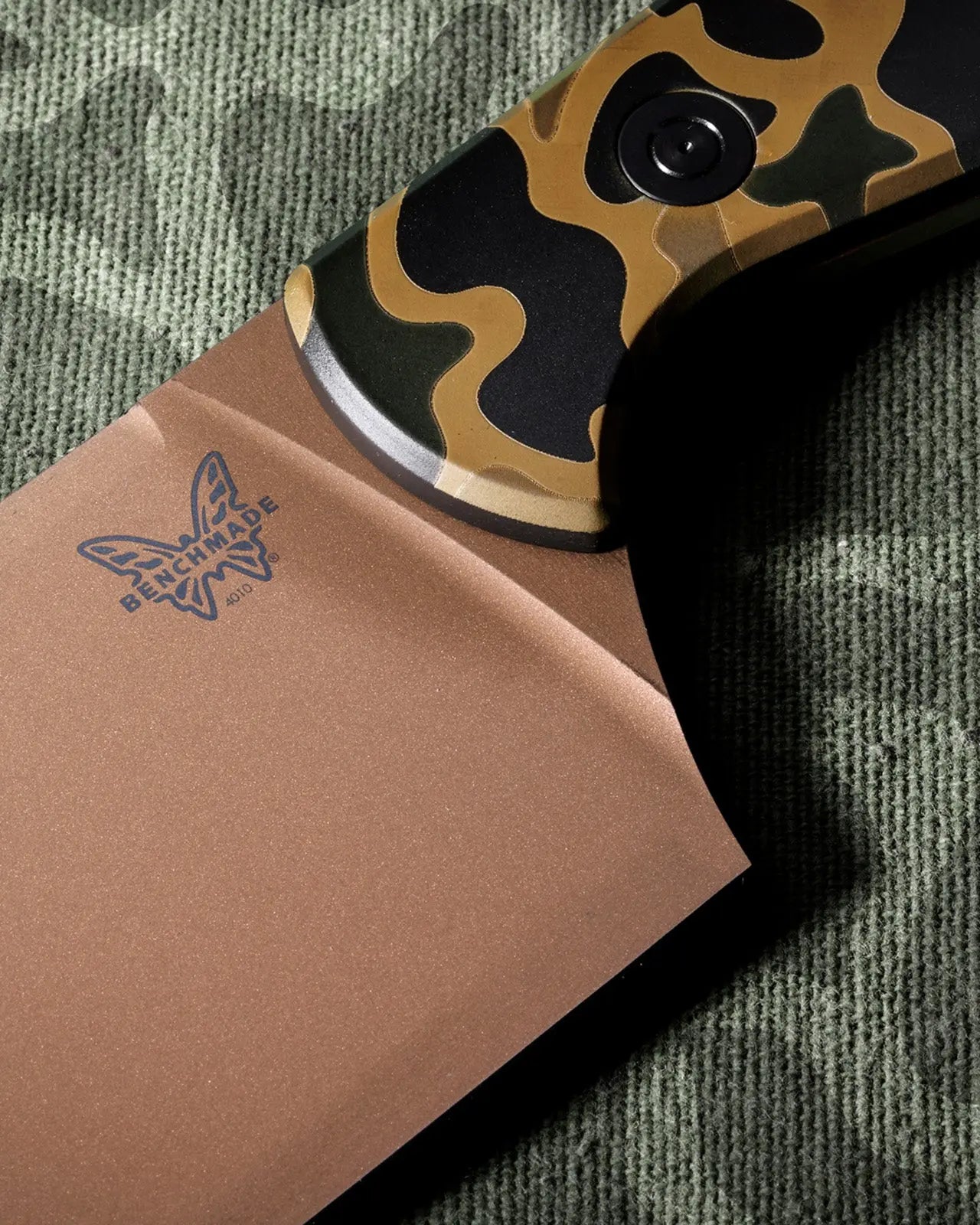 Benchmade 4010FE-2601 Camo Station Knife, Limited - GMELCH