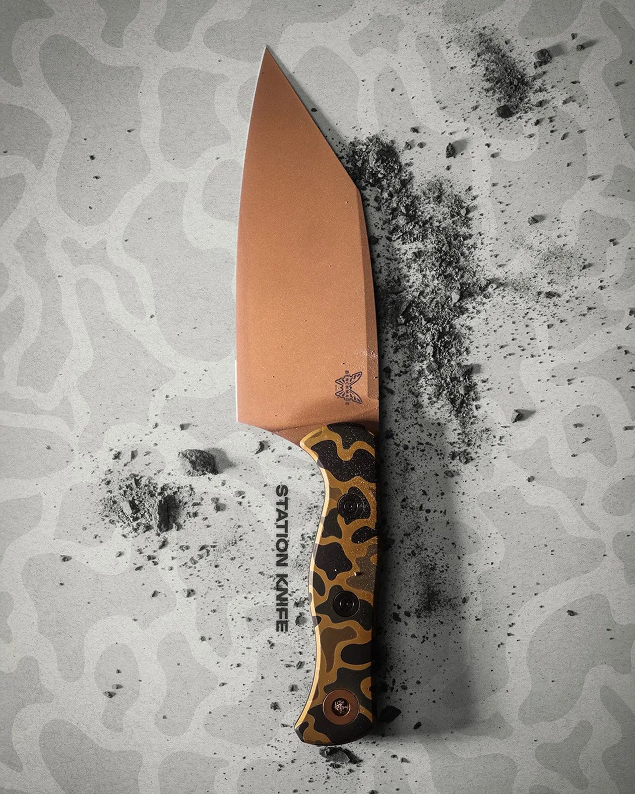 Benchmade 4010FE-2601 Camo Station Knife, Limited - GMELCH