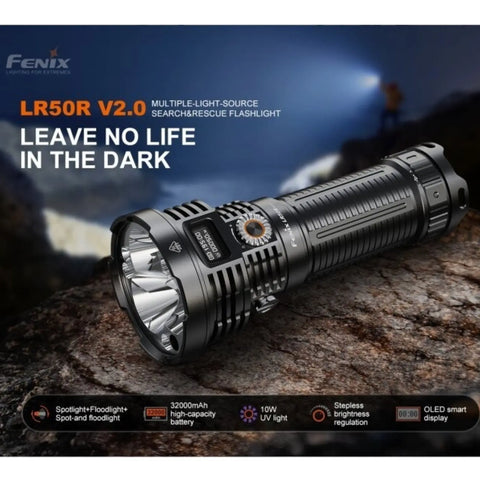 Fenix LR50R V2.0 - LED Taschenlampe - 18.000 Lumen - GMELCH