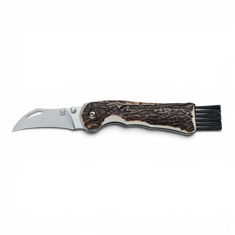 Fox Knives Spora FX-409 CE Hirschhorn 12C27 Linerlock Taschenmesser Made in Italy