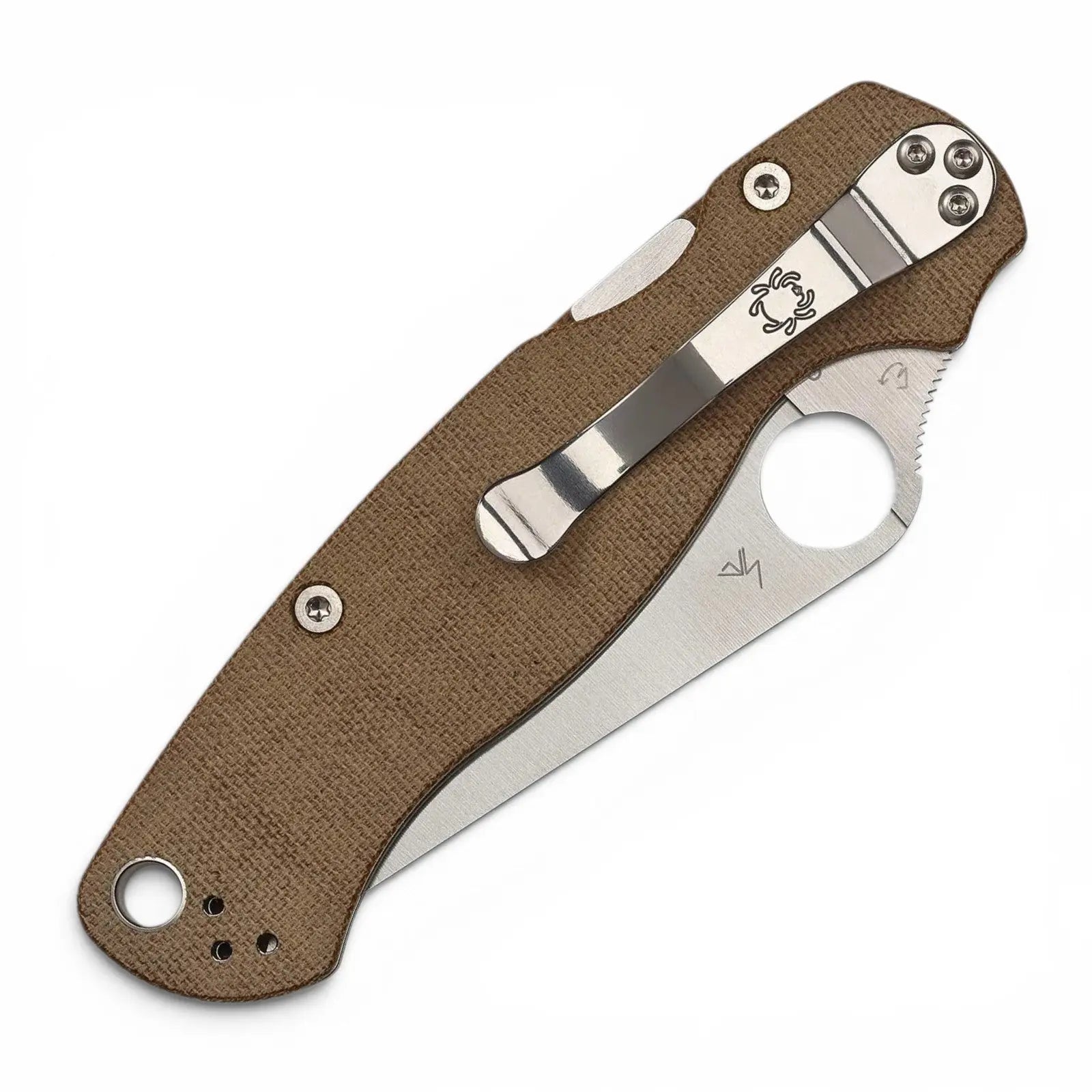Spyderco Para Military 2 CruCarta – CPM CruWear Micarta (C81MPCW2)