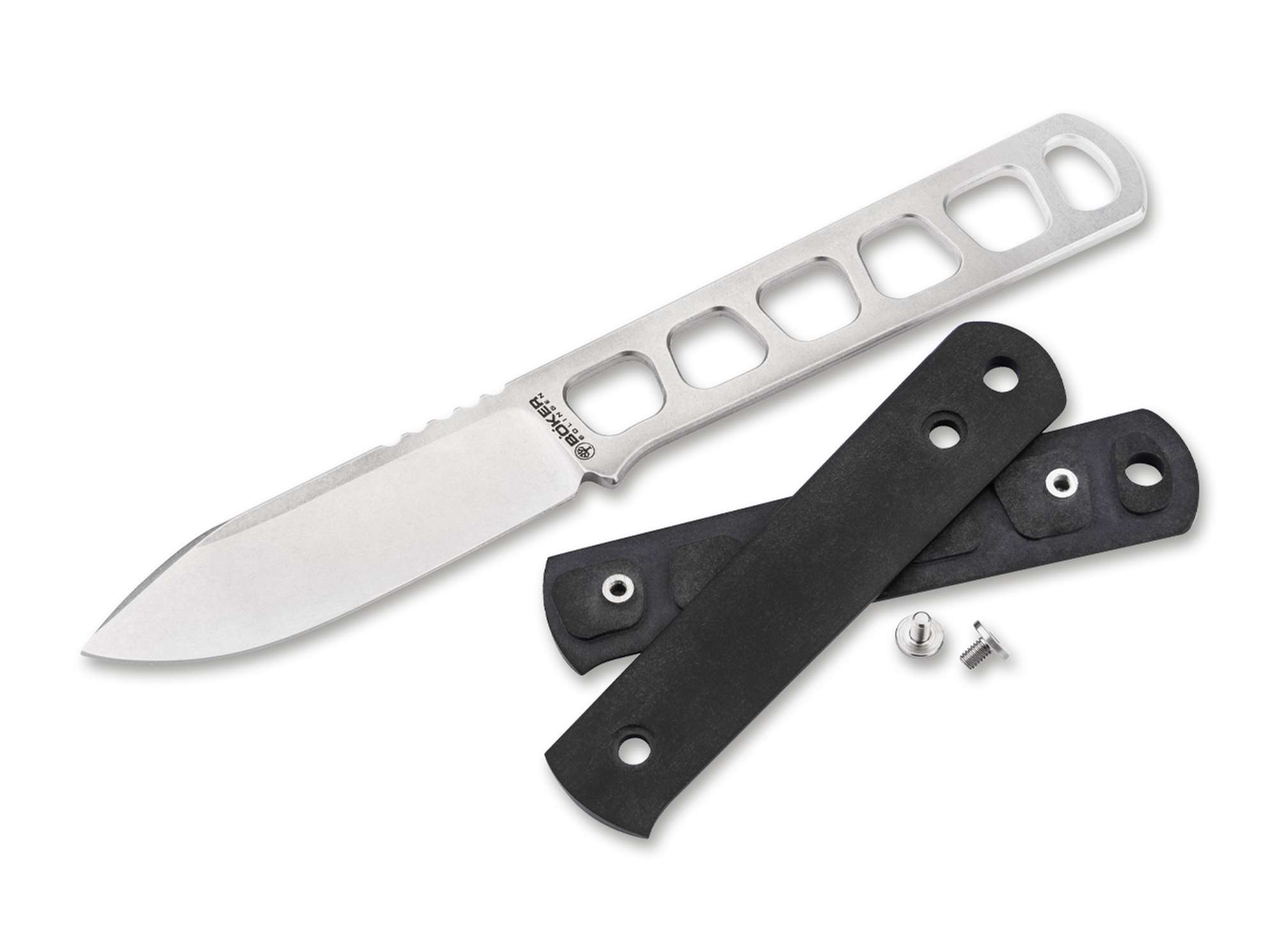 Böker BFF Packlite Black Richlite – Ultraleichtes feststehendes EDC Messer mit MagnaCut-Klinge & nachhaltigem Richlite-Griff