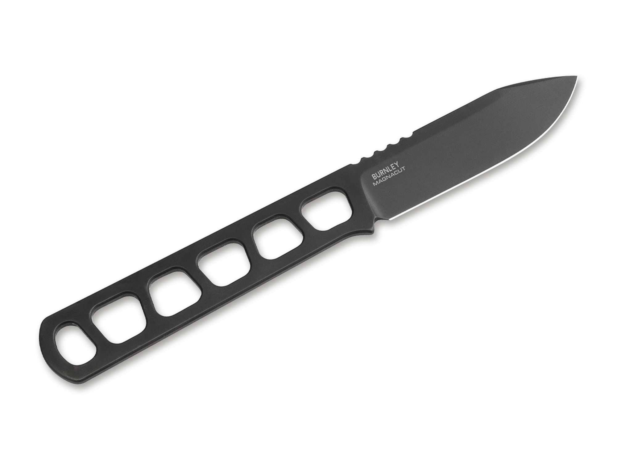Böker Manufaktur Solingen BFF Packlite Allblack – Ultraleichtes Neck Knife aus MagnaCut mit Kydexscheide