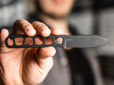 Böker Manufaktur Solingen BFF Packlite Allblack – Ultraleichtes Neck Knife aus MagnaCut mit Kydexscheide