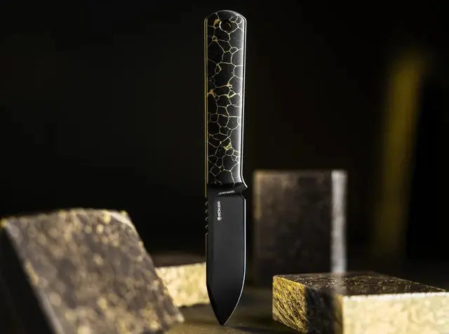 Böker BFF Packlite TruStone Black – Draufsicht des Skelettmessers