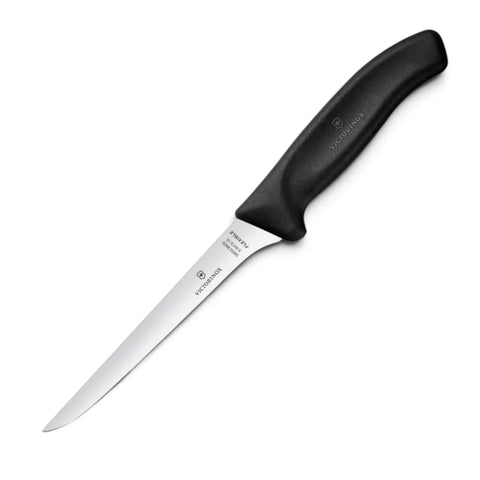 Victorinox Swiss Classic Ausbeinmesser 15 cm gerade flexibel Schwarz