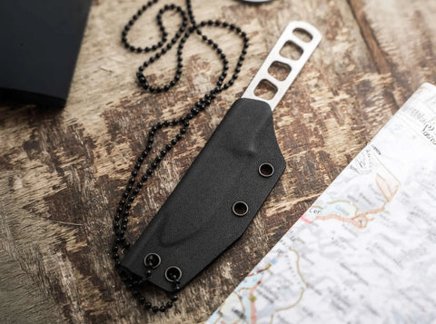 Böker BFF Packlite MagnaCut Stonewash – Feststehendes Neck Knife