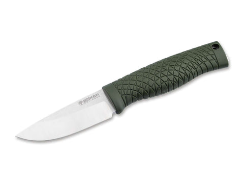 Böker Manufaktur Solingen Bronco Mini CPM-3V Green – Kompaktes Bushcraft-Messer mit Kydexscheide