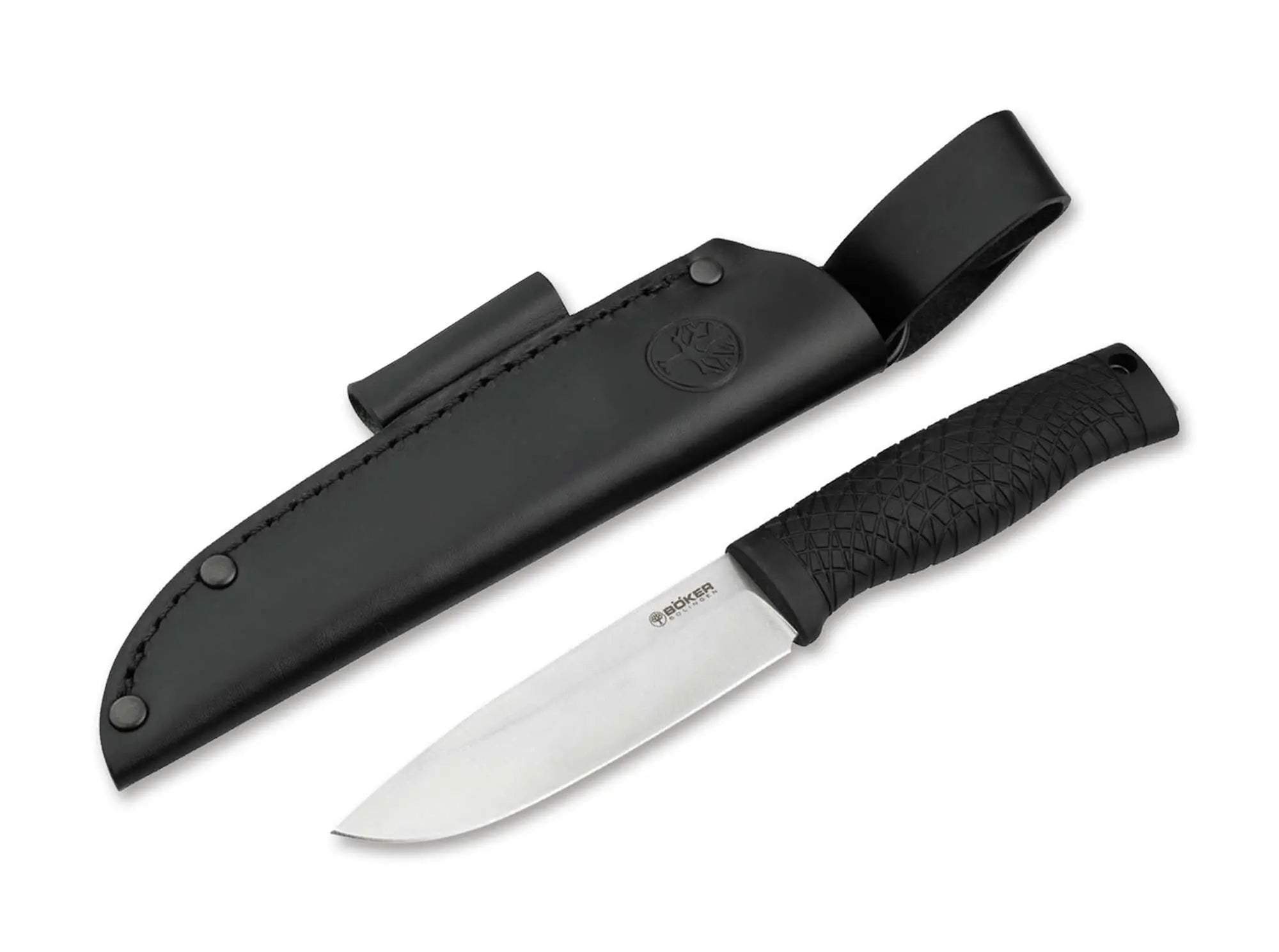 Böker Bronco Basic – CPM-3V Outdoor Messer – Solingen – feststehend inkl. Lederscheide Böker Manufaktur Solingen