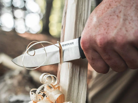 Böker Bronco Basic – CPM-3V Outdoor Messer – Solingen – feststehend inkl. Lederscheide Böker Manufaktur Solingen