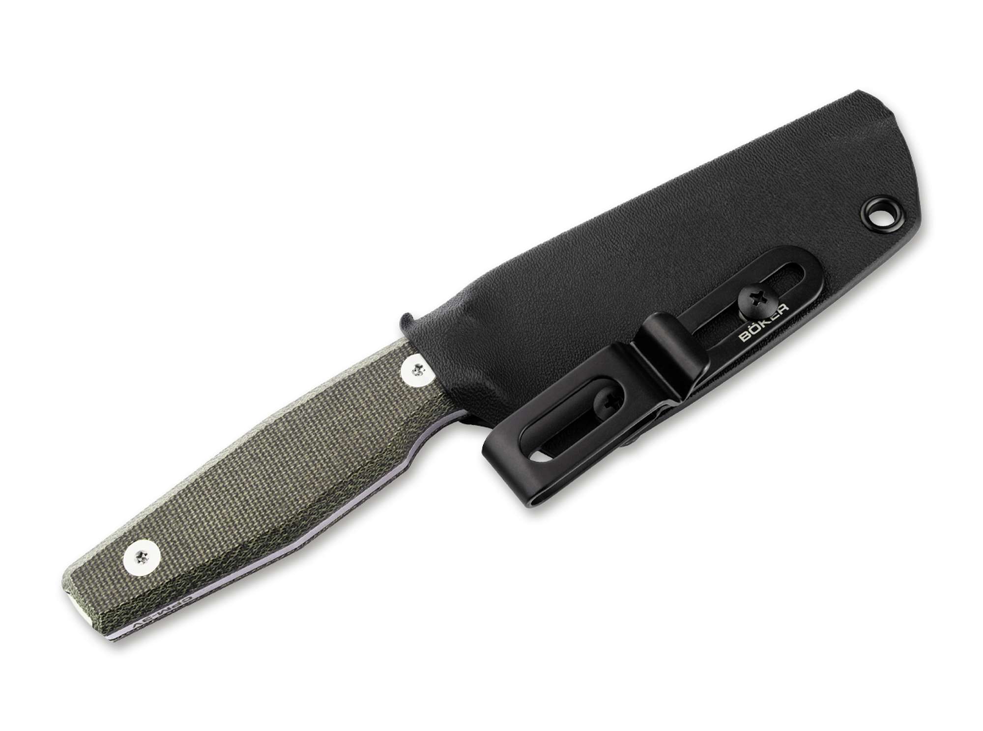 Böker Daily Knives AK4 – Feststehendes Outdoor- & Jagdmesser mit CPM-3V Klinge und Micarta-Griff