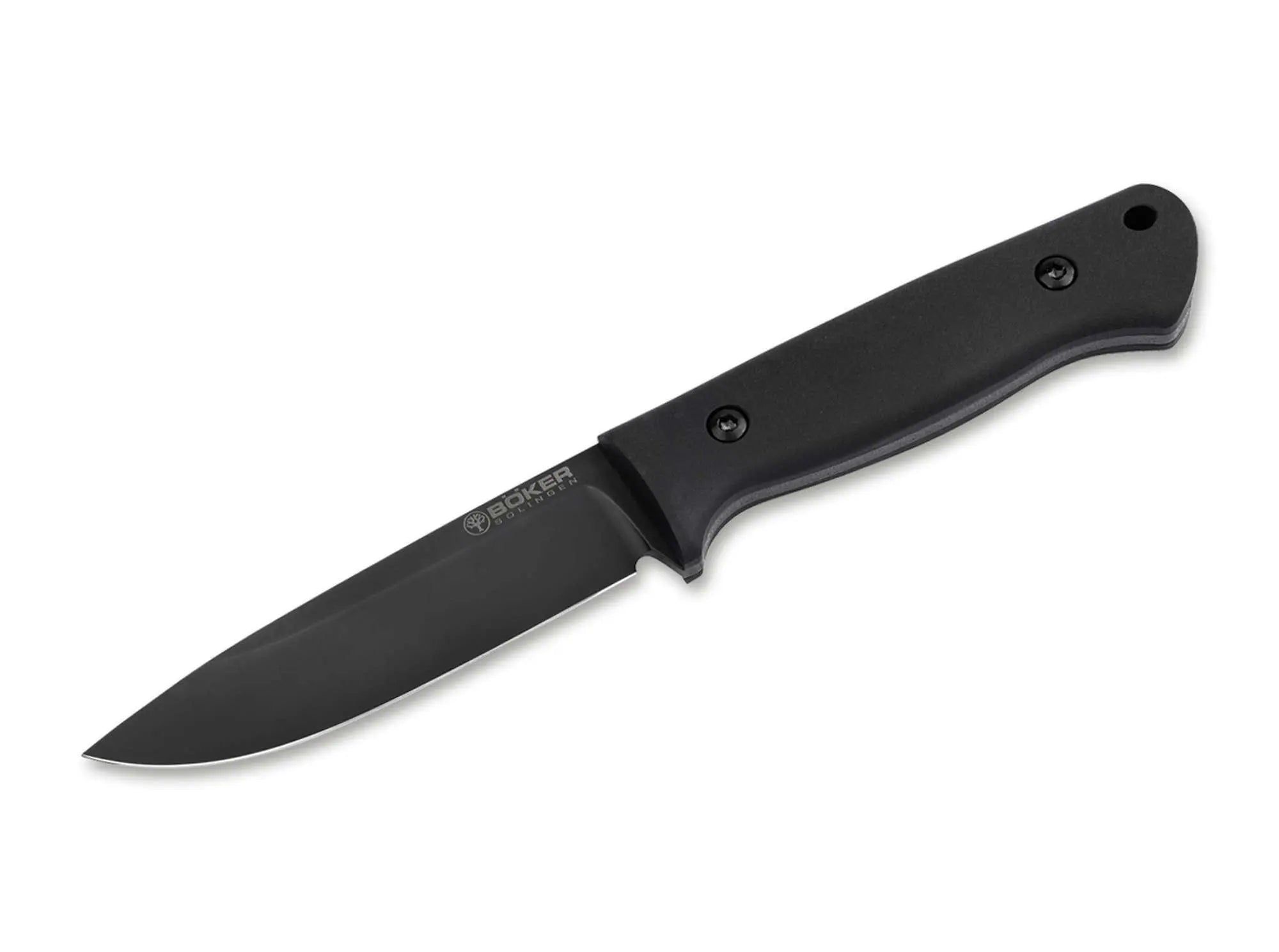 Böker DBK Bushfriend 2000 Allblack – Robustes Bushcraft Messer mit 80CrV2-Klinge & Richlite-Griff Böker Manufaktur Solingen