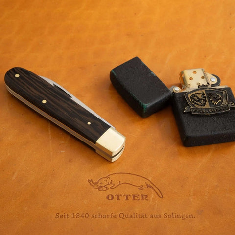 Otter 166 Wenge – Klassisches Taschenmesser mit Kohlenstoffstahl C75