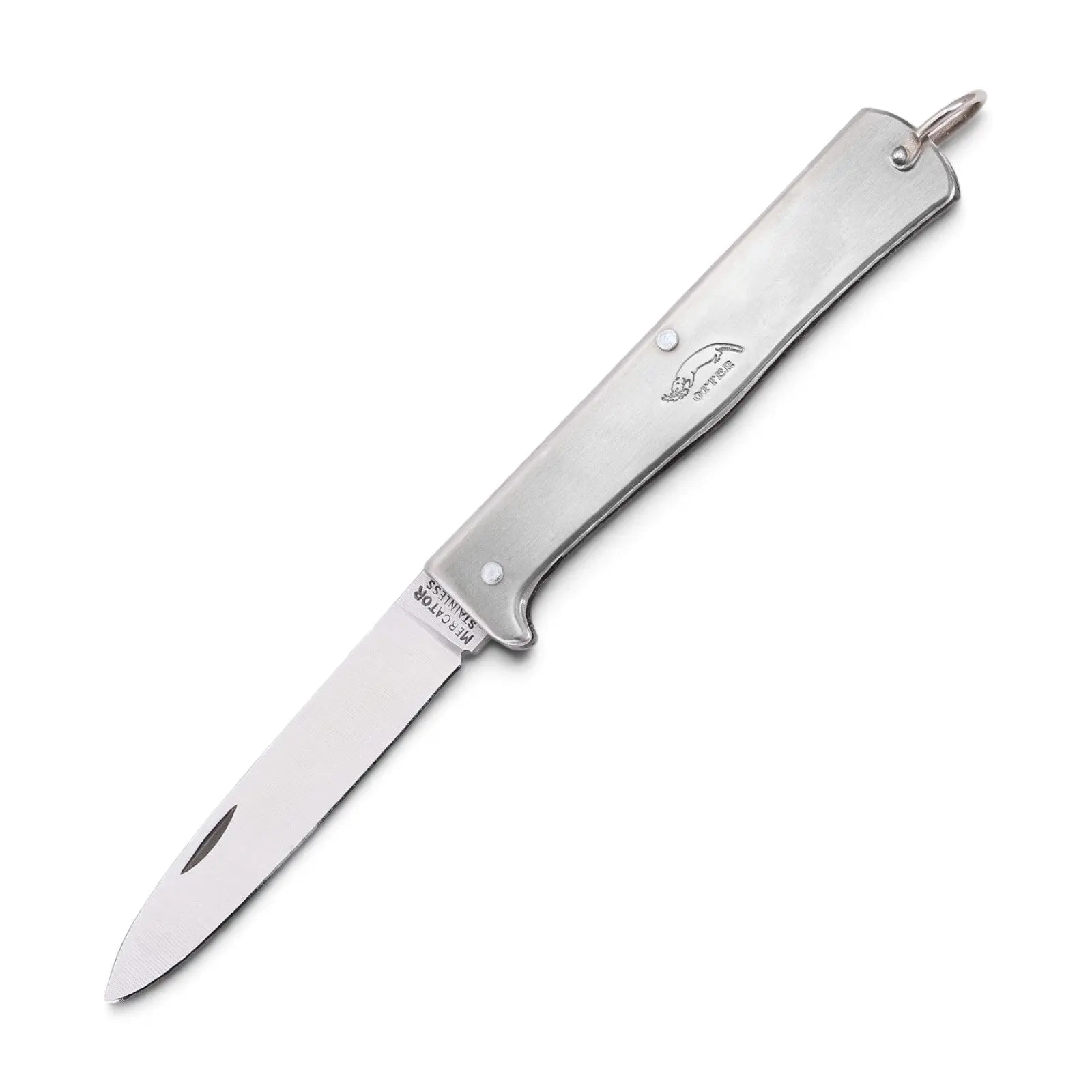 Mercator Edelstahl Klein – Otter Taschenmesser mit rostfreier 1.4034-Klinge
