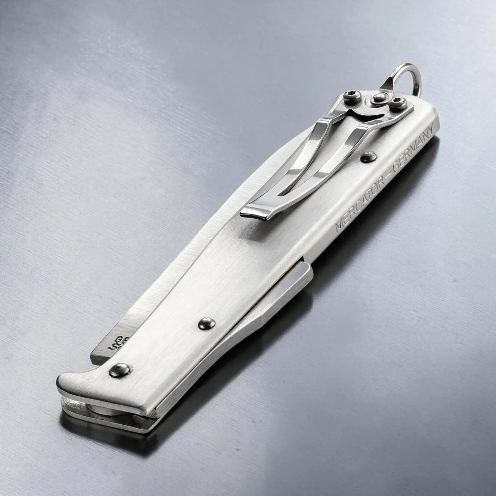 Mercator Edelstahl – Otter Taschenmesser mit Backlock, wahlweise mit oder ohne Clip