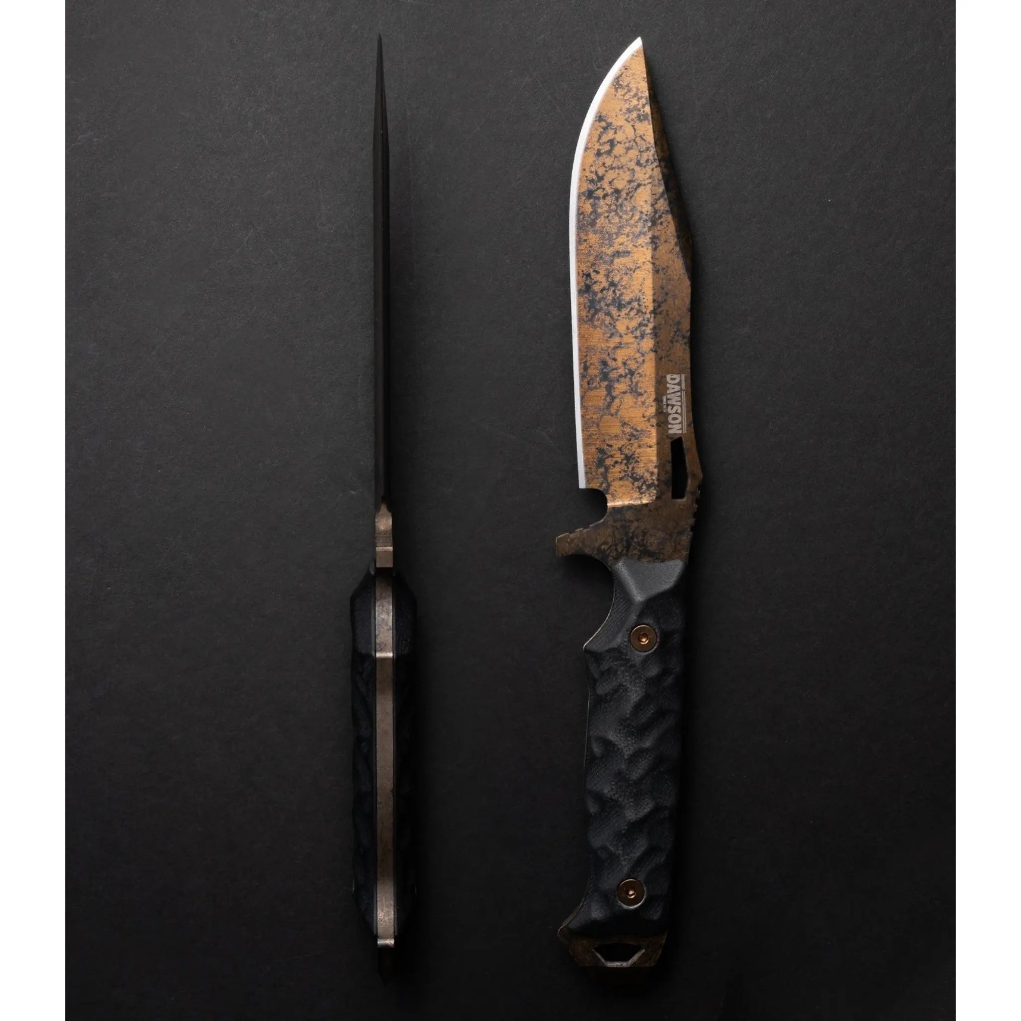Dawson Knives Marauder Wildfire Black G10 – 80CrV2 Survivalmesser