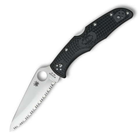 Spyderco C10SBK Endura 4 VG-10 FRN Black Klappmesser Japan Serrated