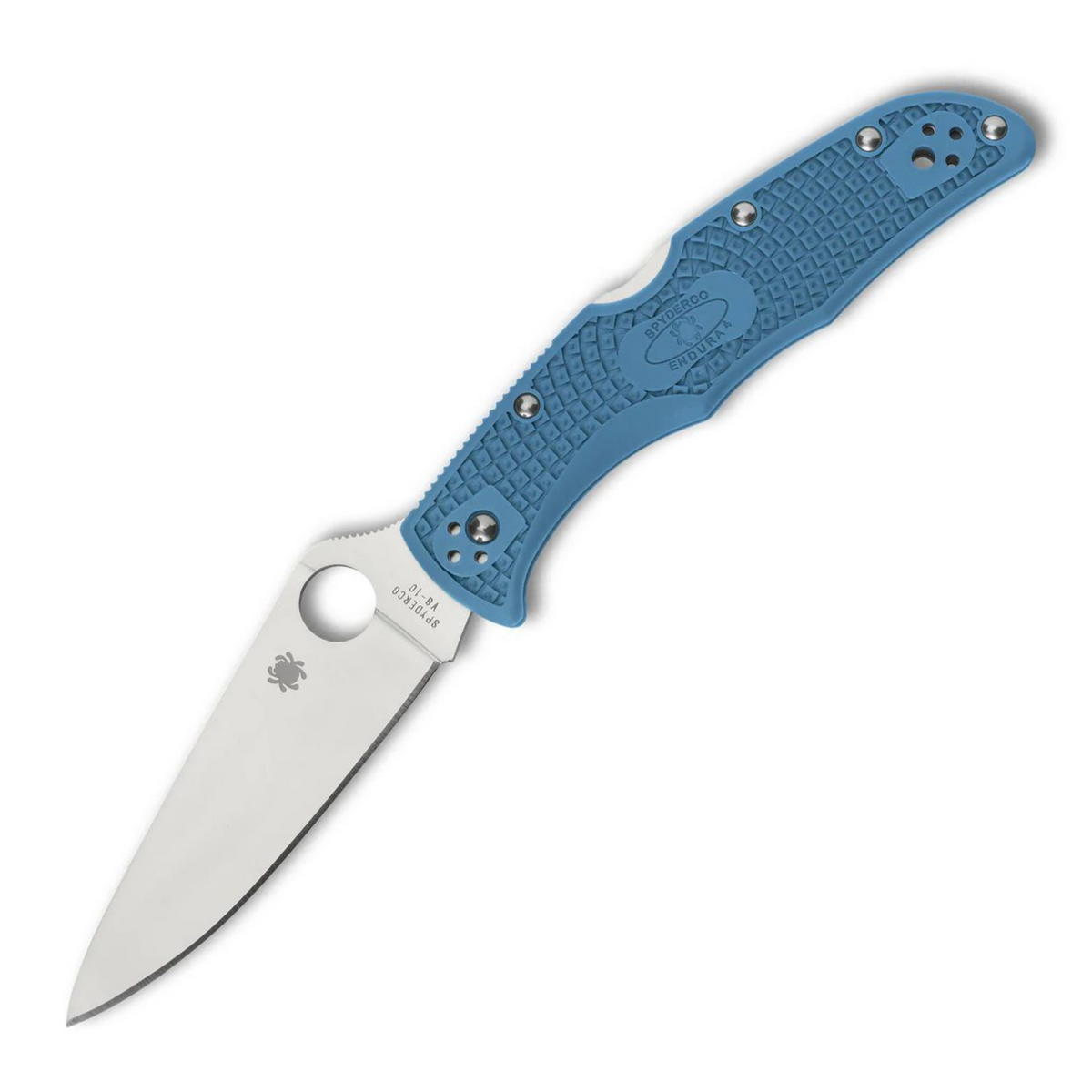 Spyderco C10FPBL Endura 4 VG-10 FRN Blue Flat Ground Klappmesser