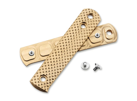 Böker BFF Packlite Griffschalen Messing Pyramid – Zubehör aus Messing