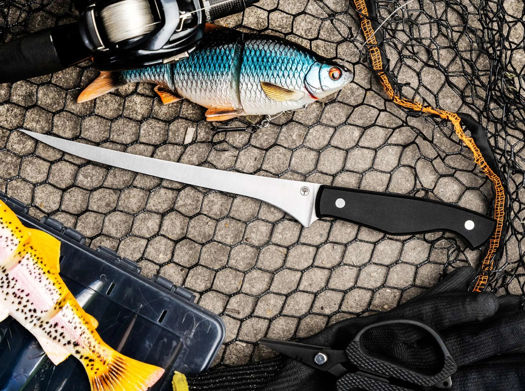 Böker Filetiermesser Fish & Hunt Schwarz – flexibles 1.4116-Filetiermesser aus Solingen