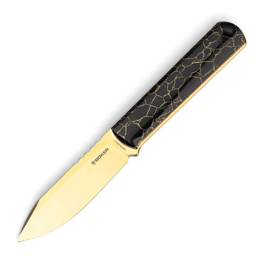 Böker BFF Packlite TruStone Gold – limitiertes EDC-Messer mit goldbeschichteter MagnaCut-Klinge