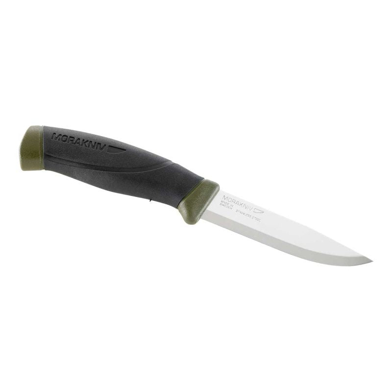 Morakniv Companion (S) Outdoor Messer MG – 12C27 Edelstahl mit Scandi-Schliff & rutschfestem Griff