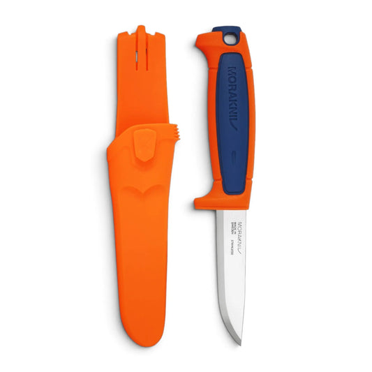 Morakniv Duty 546 (S) Handwerkermesser mit blauem Griff und rostfreier 12C27-Klinge