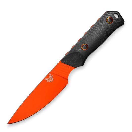 Benchmade 15600OR Raghorn CPM-CruWear – Jagdmesser mit Carbon-Griff Benchmade