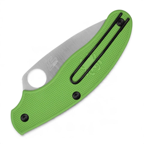Spyderco UK Penknife Salt C94PGR – grüner FRN-Griff mit strukturierten Schalen