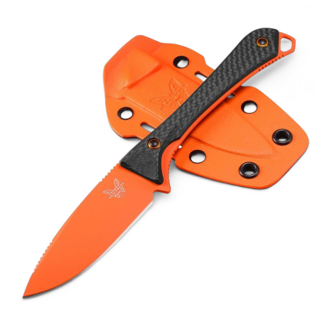 Benchmade 15201OR Altitude CPM-S90V – Ultraleichtes Jagdmesser aus Carbon