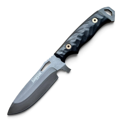 Dawson Knives Nomad Hamon Black G10 – 80CrV2-Outdoormesser in der Gesamtansicht