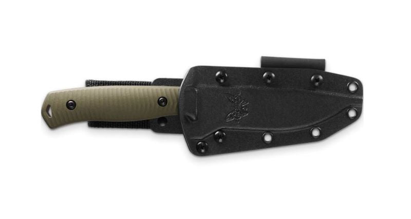 Benchmade 539GY Anonimus – CPM-CruWear Bushcraft Messer, OD Green G10 Griff