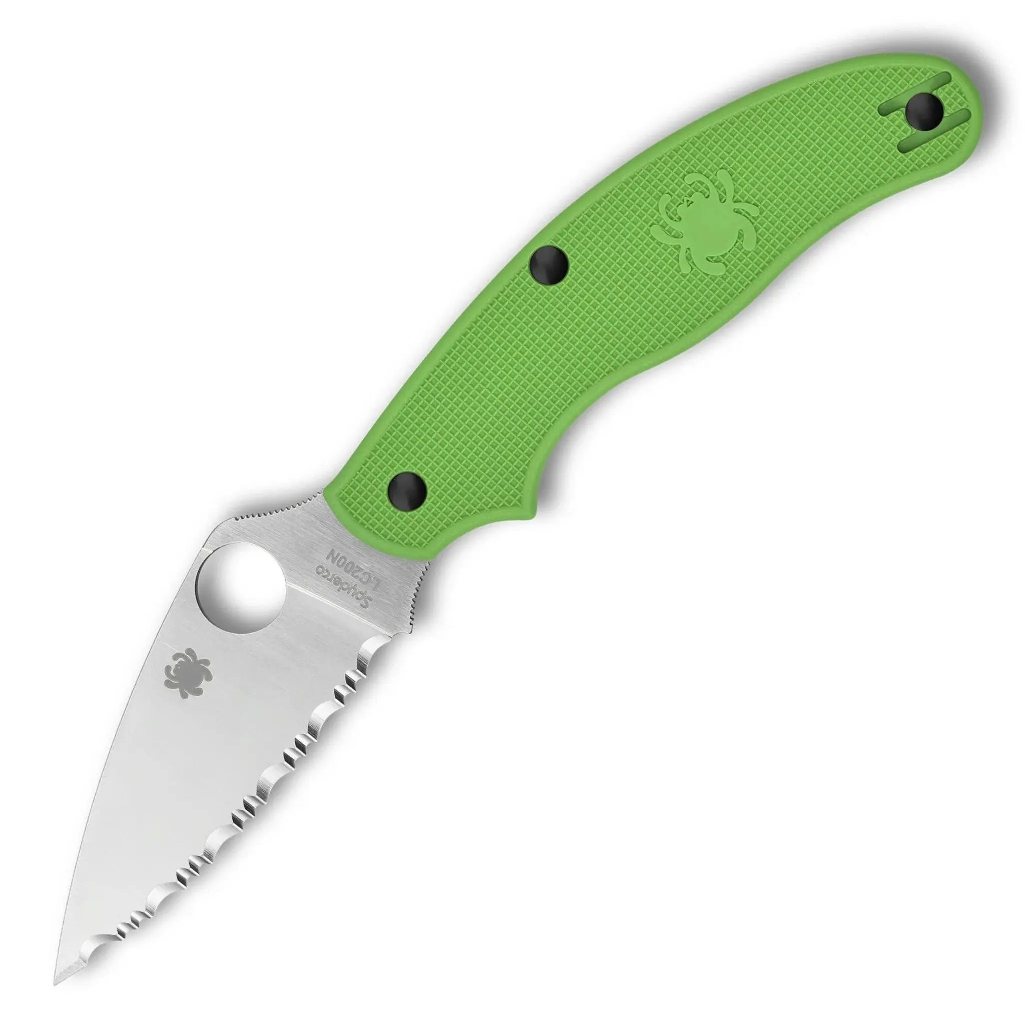 Spyderco UK Penknife™ Salt® Green FRN LC200N SpyderEdge (C94SGR) 42a konform