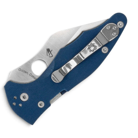 Spyderco Yojimbo 2 Cobalt Blue G10 CPM SPY27 PlainEdge (C85GPCBL2) – Wharncliffe von Michael Janich
