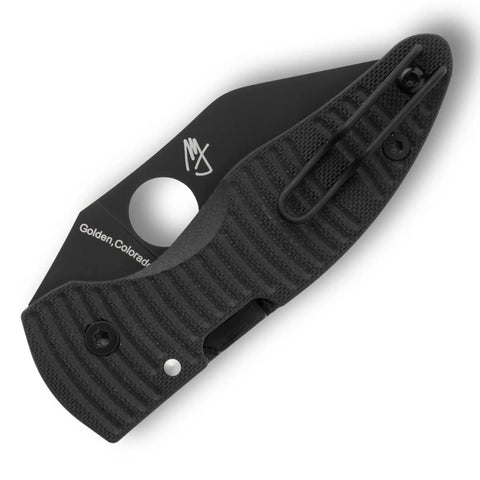Spyderco MicroJimbo Salt C264GMCBKP – schwarzer G-10-Griff mit Taschenclip
