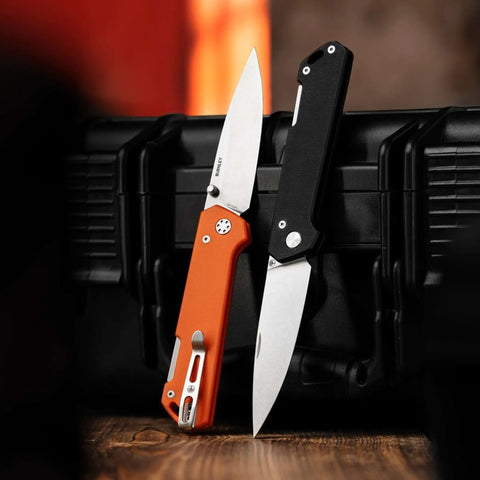 Böker Kihon Bifold G10 Black – schwarze G10-Griffschalen mit Backlock