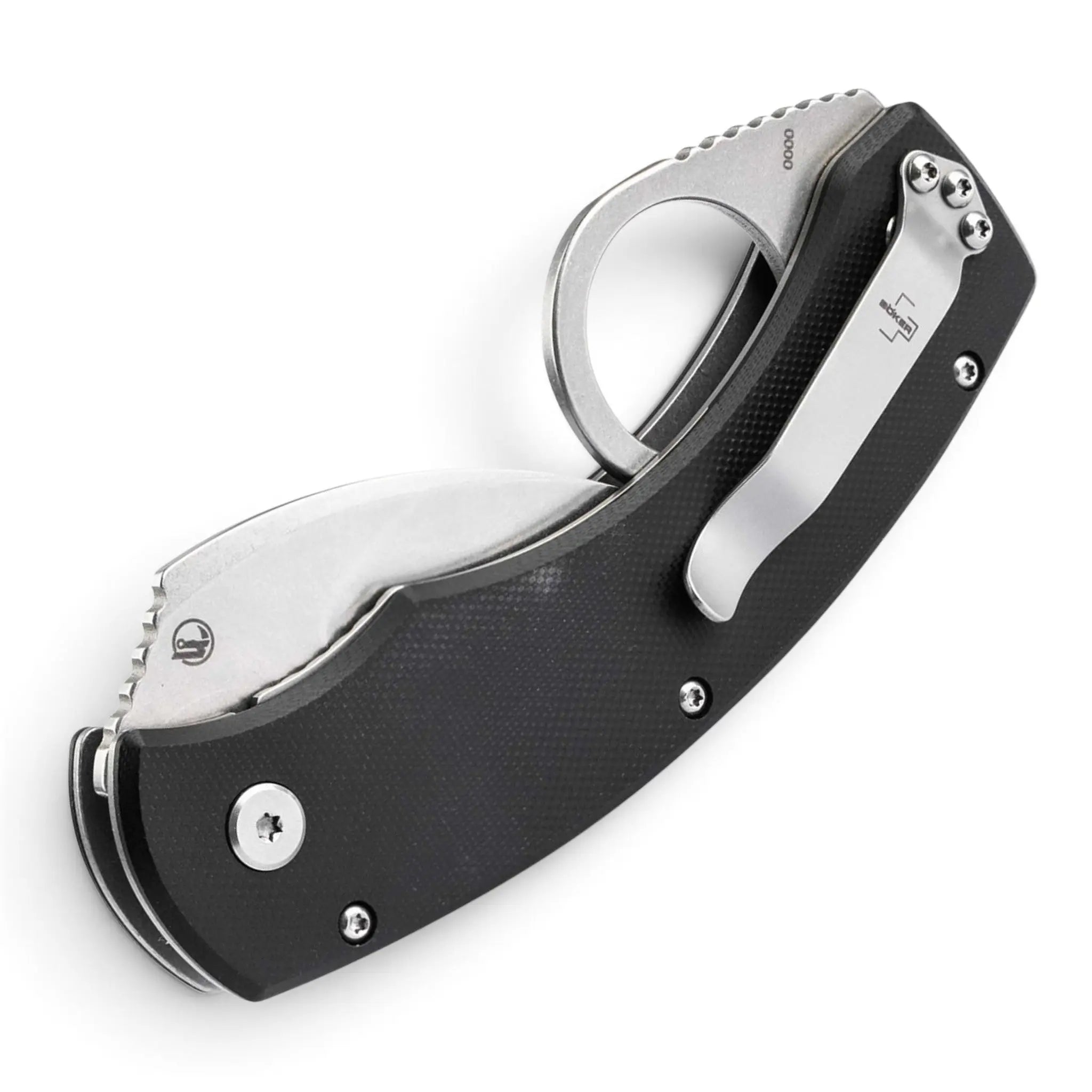 Böker Plus Mechanical Claw mit schwarzem G10-Griff und Tip-Up-Clip