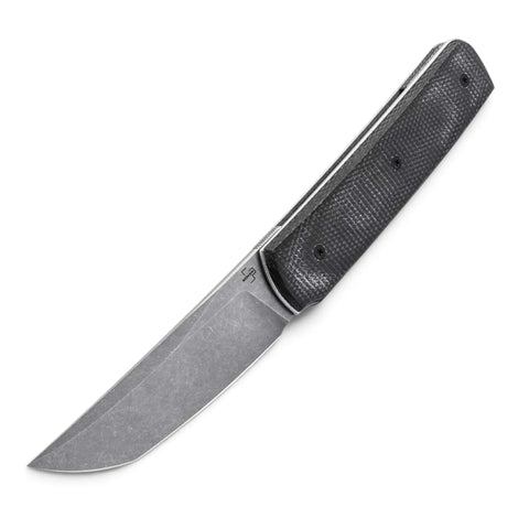 Böker Plus Mini Sanjo mit Tanto-ähnlicher 14C28N-Klinge im Stonewash-Finish