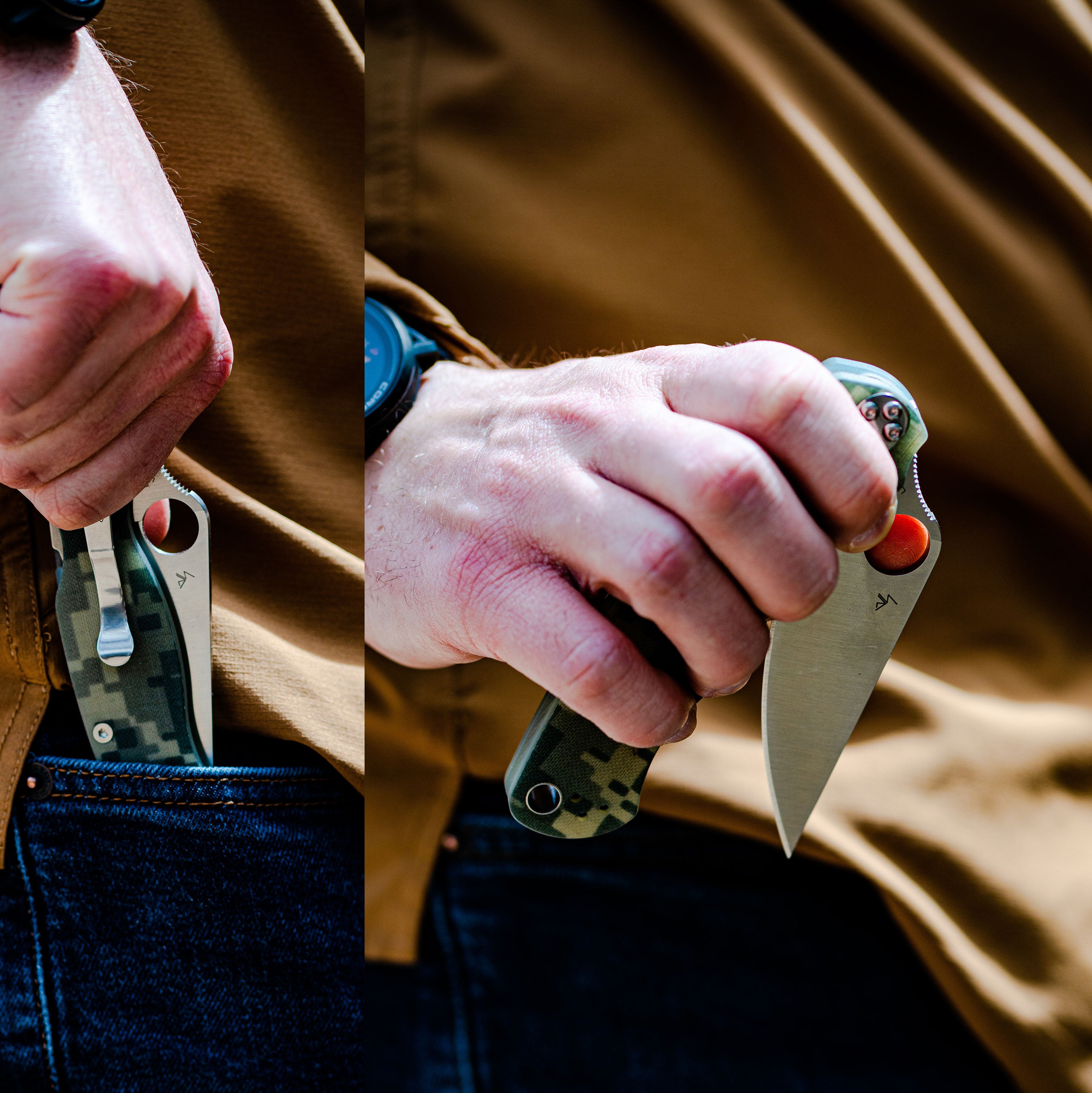 Spyderco C81GPCMO2 Para Military 2 – CPM-S45VN, G-10 Camo Griff, USA