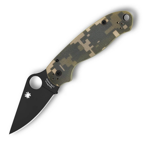Spyderco C223GPCMOBK Para 3 – CPM-S45VN Black Blade, G-10 Camo Griff, USA