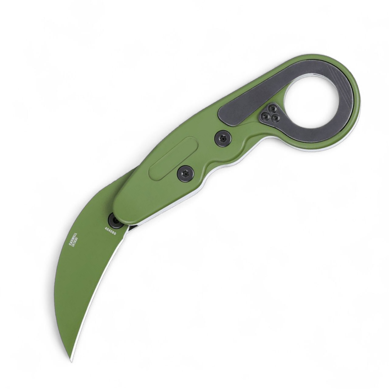CRKT Provoke® 4040BG Karambit – D2 Stahl, Green Aluminum, Kinematic®
