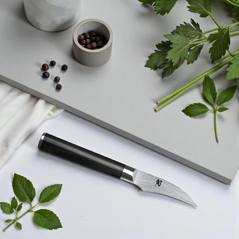 KAI Shun DM-0715 Schälmesser 6 cm – Damaszenerstahl, VG-MAX Kern, Pakka-Holzgriff