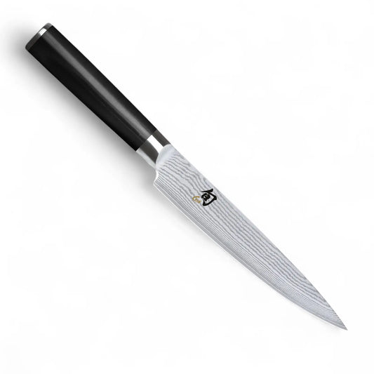 KAI Shun DM-0768 Fleischmesser 18 cm – Damaszenerstahl, VG-MAX Kern, Pakka-Holzgriff KAI
