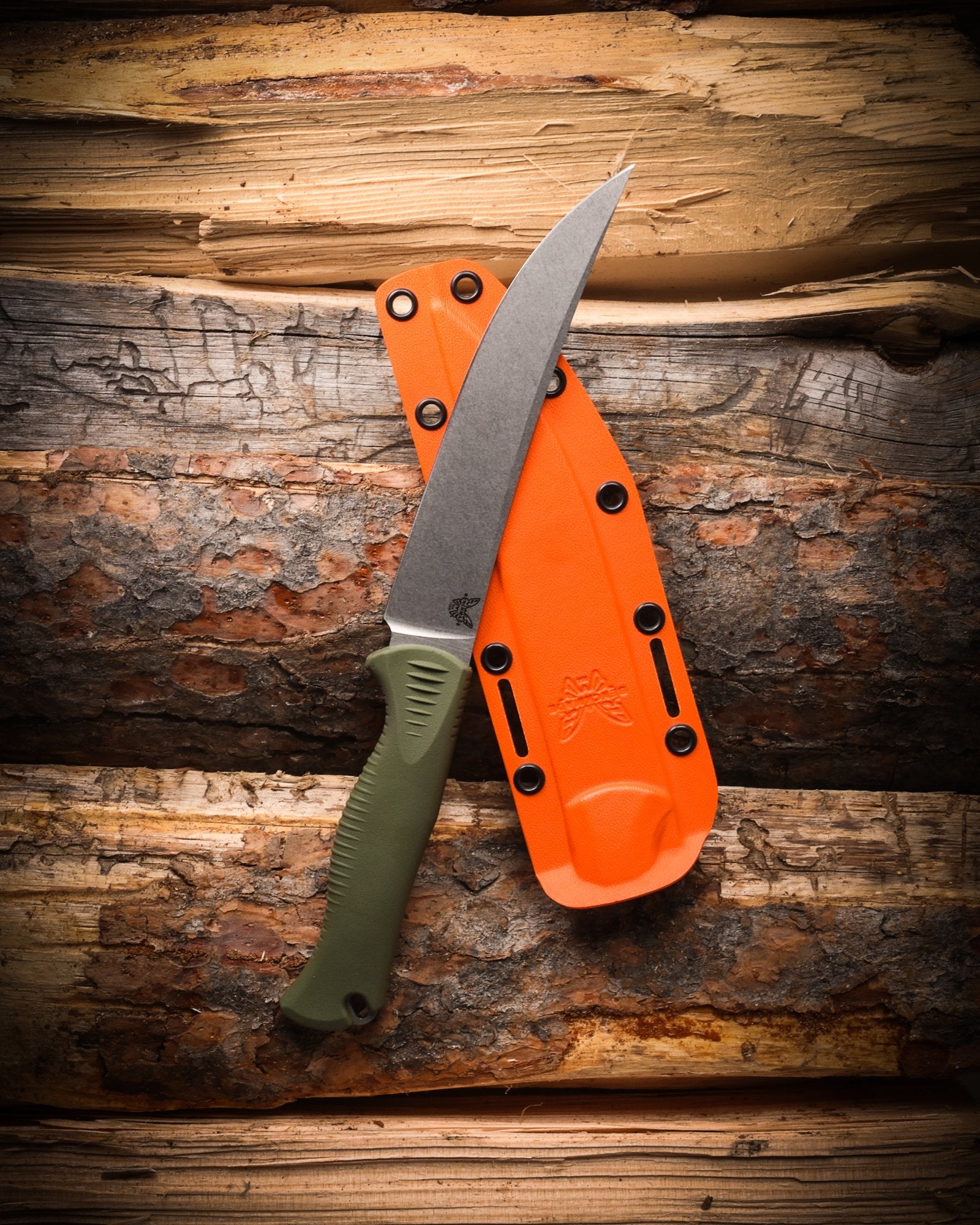 Benchmade 15500-04 Meatcrafter 6” – CPM-154 Stahl, Santoprene Griff, Boltaron Scheide