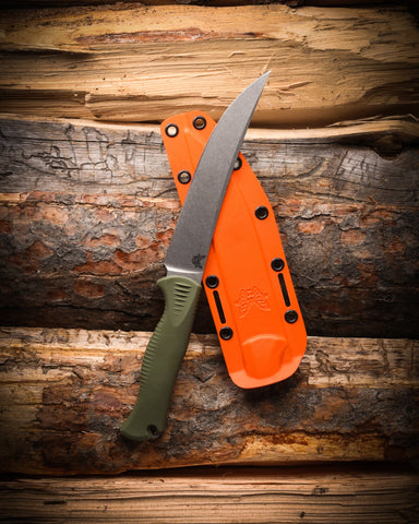 Benchmade 15500-04 Meatcrafter 6” – CPM-154 Stahl, Santoprene Griff, Boltaron Scheide