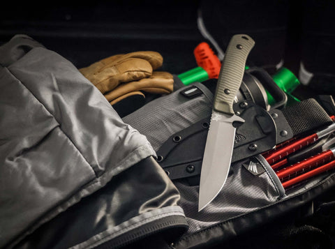 Benchmade 539GY Anonimus – CPM-CruWear Bushcraft Messer, OD Green G10 Griff