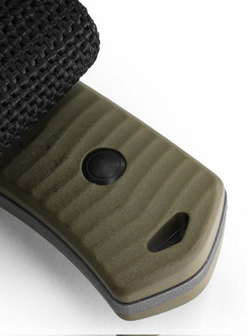 Benchmade 539GY Anonimus – CPM-CruWear Bushcraft Messer, OD Green G10 Griff