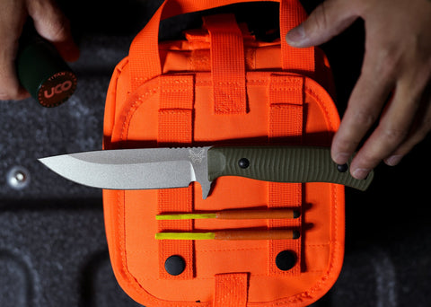 Benchmade 539GY Anonimus – CPM-CruWear Bushcraft Messer, OD Green G10 Griff