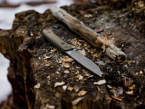 Benchmade 539GY Anonimus – CPM-CruWear Bushcraft Messer, OD Green G10 Griff