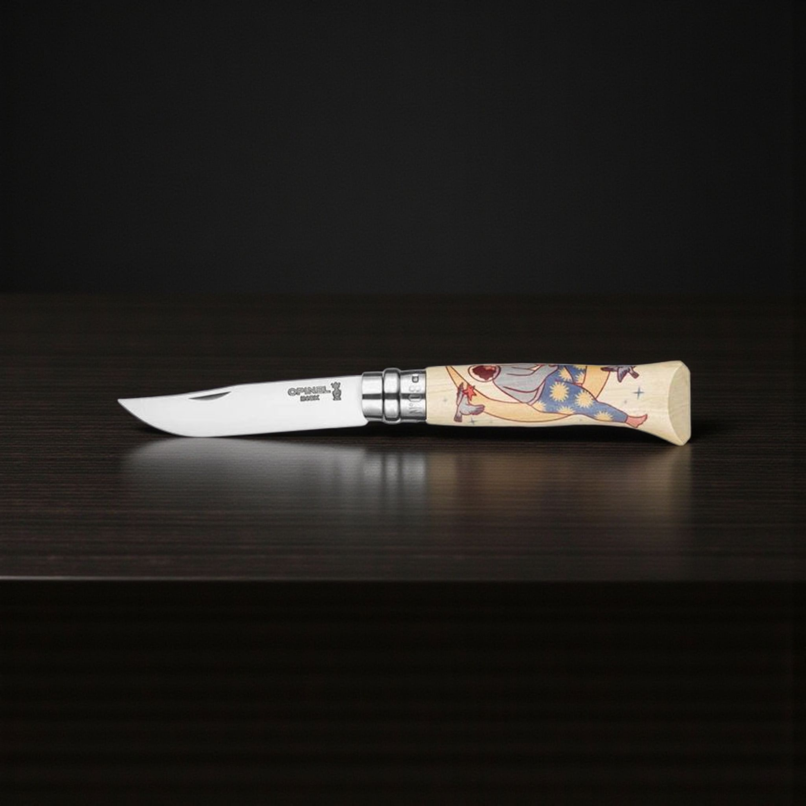 Opinel No 08 Cosmos Asile – Limitierte Edition (8.200 Stück, Made in France)